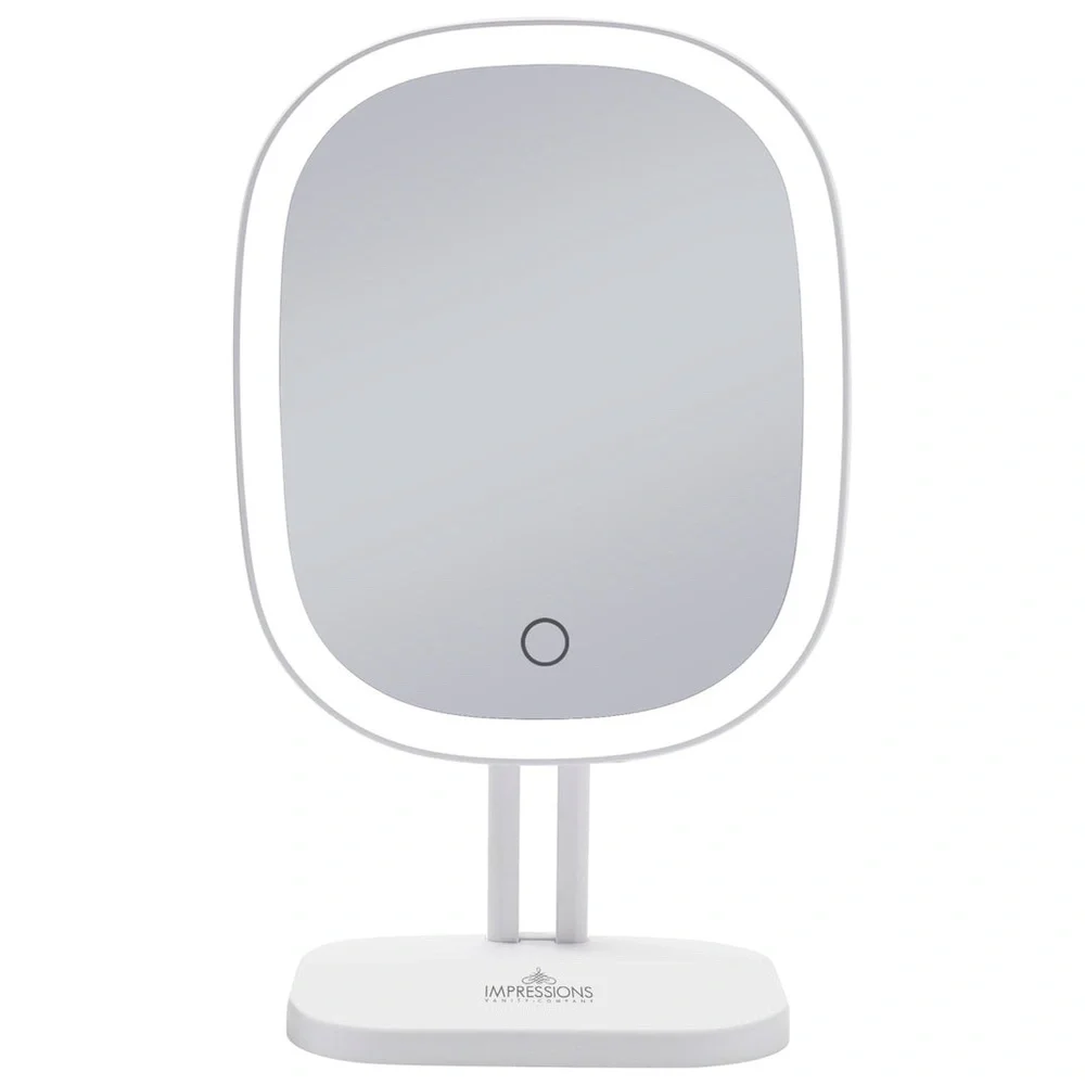 New in box Impressions Touch Highlight LED makeup mirror white